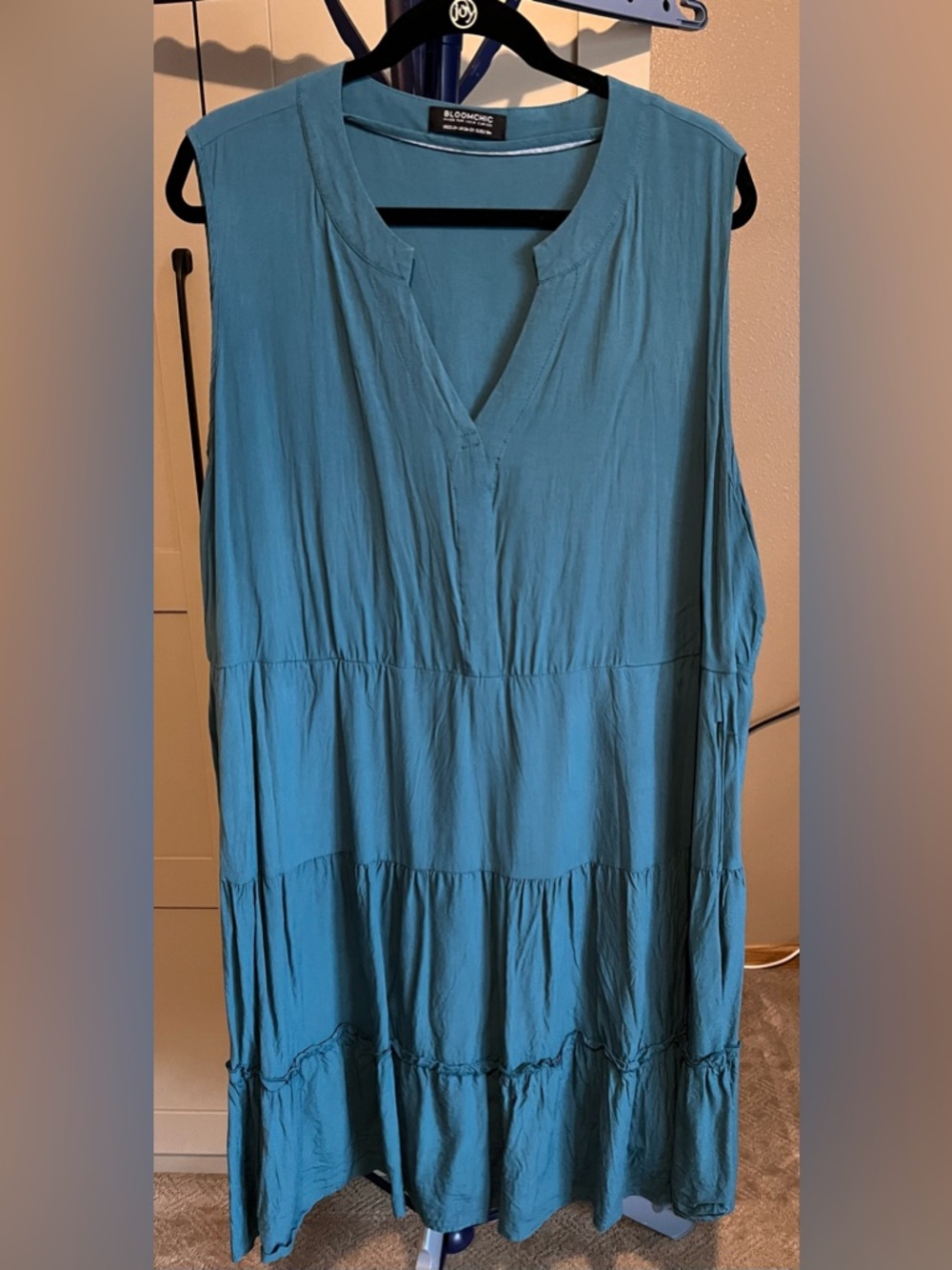 BloomChic Teal Sleeveless Dress